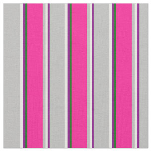 Tela Púrpura, crema de menta, gris, rosa profundo y ver