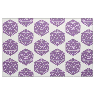 Tela púrpura de los dados D20