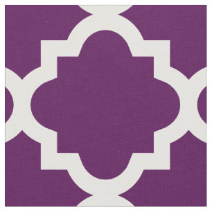 Tela púrpura del modelo el   de Quatrefoil de la