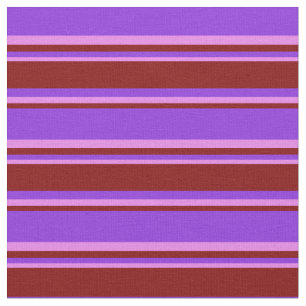 Tela Púrpura, marrón y patrón violeta de rayas/líneas