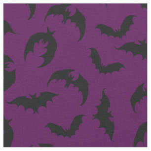 Tela Púrpura Profundo de Halloween Gótico