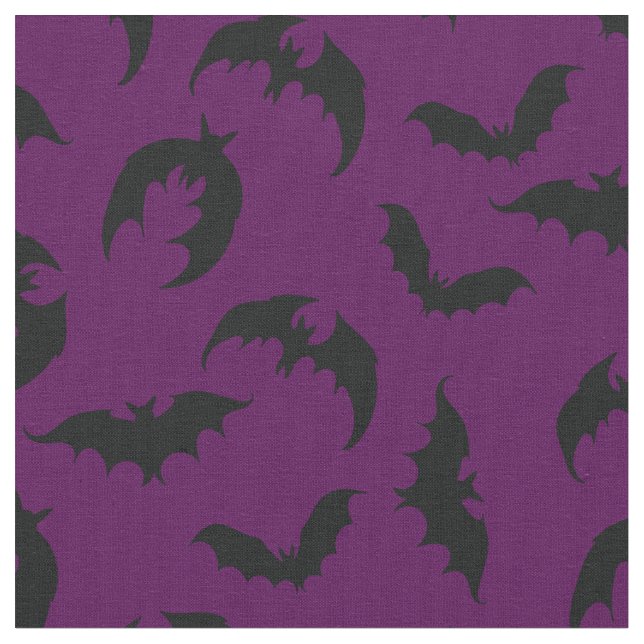 Tela Púrpura Profundo de Halloween Gótico (De cerca)