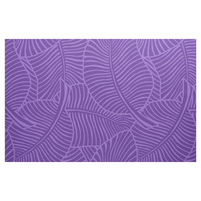 Tela Púrpura Tropical De Palm Hawai ("Cuarto gordo" (fat quarter))