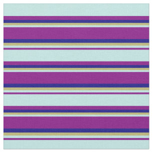 Tela Púrpura, turquesa, caqui oscuro y azul