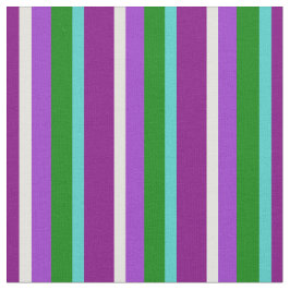 Tela Púrpura, turquesa, verde, orquídea y amarilla