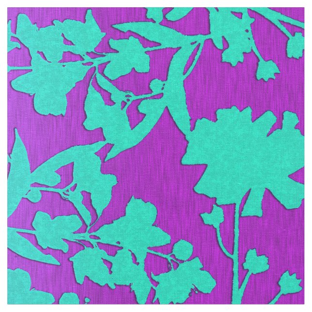 Tela Púrpura y aguamarina de Andreya (De cerca)