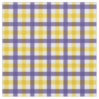 Tela Púrpura y amarilla Gingham Plaid/ Tartán