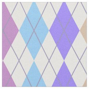 Tela Púrpura y blanco vibrante de Argyle