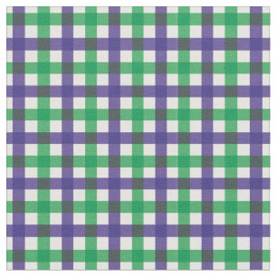Tela Púrpura y verde Gingham Plaid/ Tartán