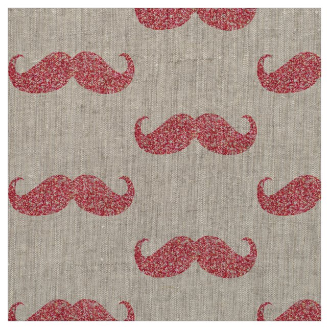 Tela Purpurina Rosa Mustache (Retal)