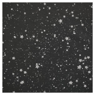 Tela Purpurina Stars2 - Negro de plata