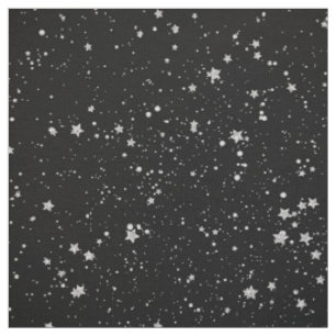 Tela Purpurina Stars2 - Negro de plata
