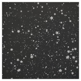 Tela Purpurina Stars2 - Negro de plata