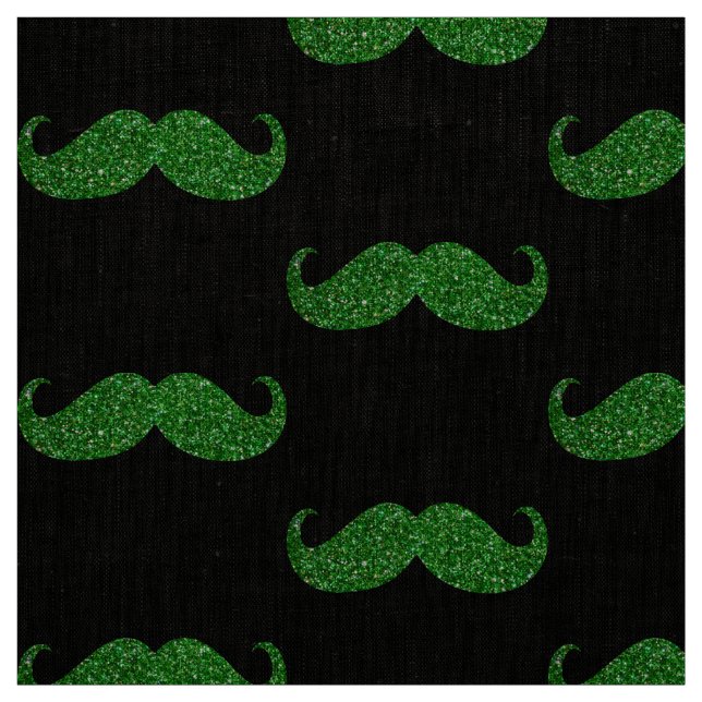 Tela Purpurina Verde Mustache (Retal)