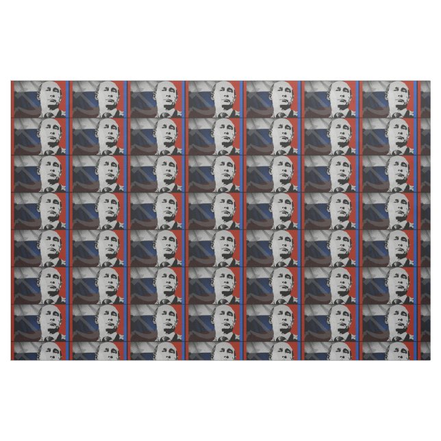 Tela Putin con la bandera rusa ("Cuarto gordo" (fat quarter))