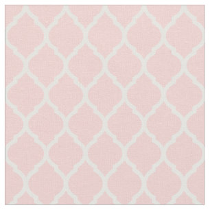 Tela Quatrefoil marroquí rosa claro