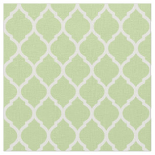 Tela Quatrefoil marroquí verde menta