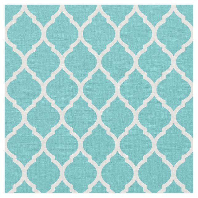 Tela Quatrefol marroquí turquesa (De cerca)