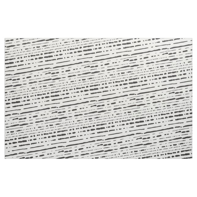 Tela quebrada de las rayas negras de las rayas ("Cuarto gordo" (fat quarter))