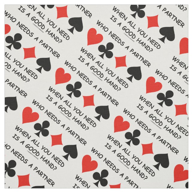 Tela Quien Necesita Un Socio Cuando Todo Lo Que Necesit (Retal)