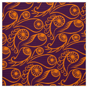 Tela Quirky Paisley Patrón Ojo Espeluznante Gracioso Ha