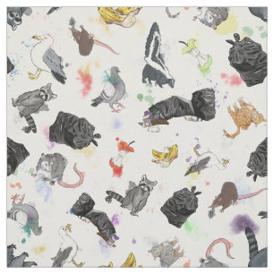 Tela raccoon, possum, basura, basura, rata, basura+pand