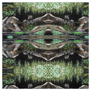 Tela Raccoon Spring Escape Fabric