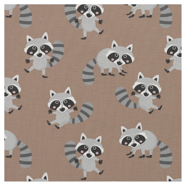 Tela Racoons de Cute (De cerca)
