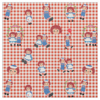 Tela Raggedy Ann y Andy en Red Gingham