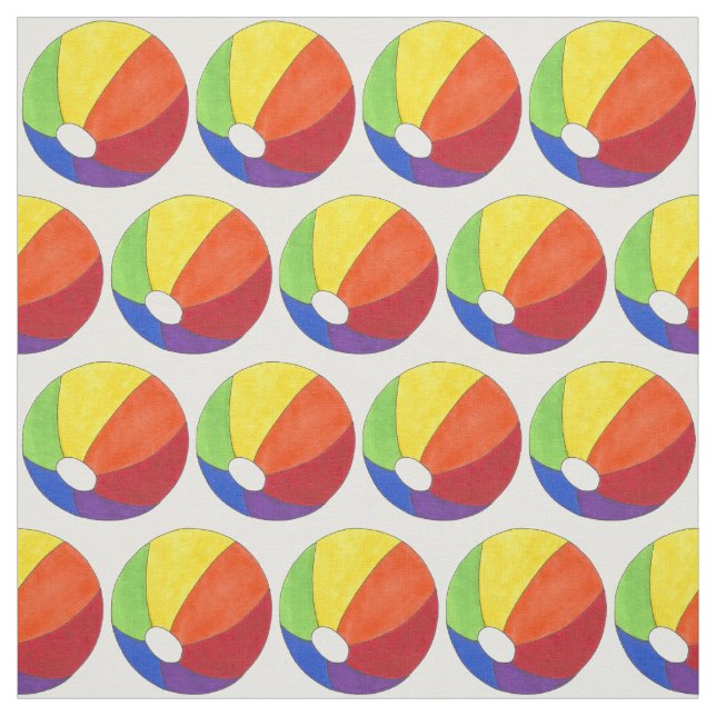 Tela Rainbow Beach Ball Balls Beachball Material de ver (Retal)