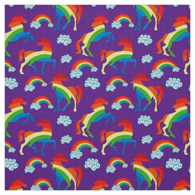 Tela Rainbow Unicorns (Retal)