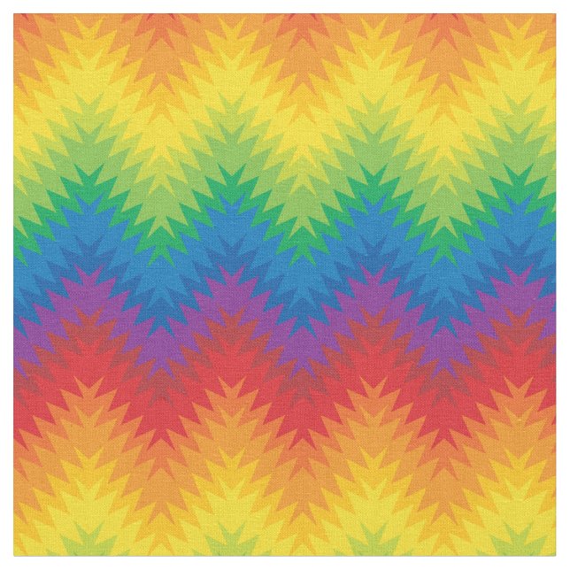 Tela Rainbow ZigZag (De cerca)