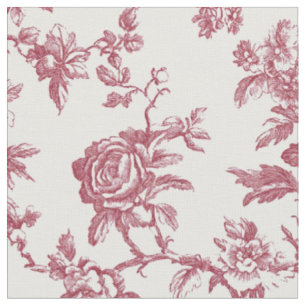 Tela Rama de Rosa Rosa Roja Toile