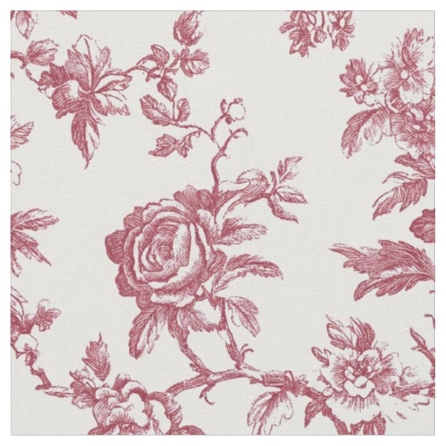 Tela Rama de Rosa Rosa Roja Toile (De cerca)