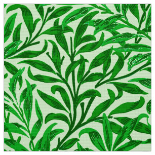 Tela Rama del sauce de William Morris, verde esmeralda
