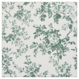 Tela Rama Floral Verde Repetir