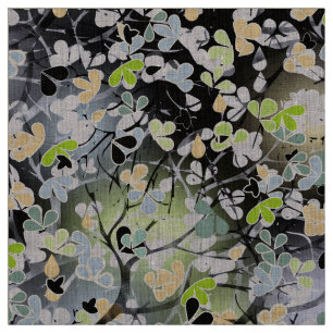 Tela Ramas abstractas de árboles primaverales sin solda