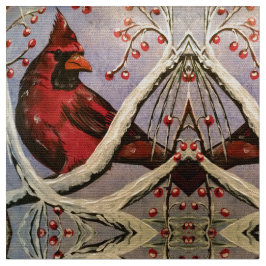 Tela Ramas del Cardenal Rojo