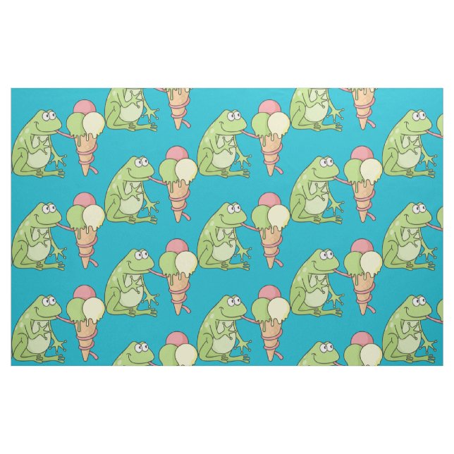 Tela Rana con icecream ("Cuarto gordo" (fat quarter))