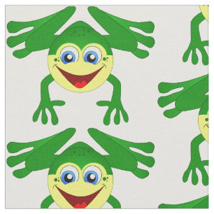 Tela Rana verde dulce niños muñeca divertida plantill