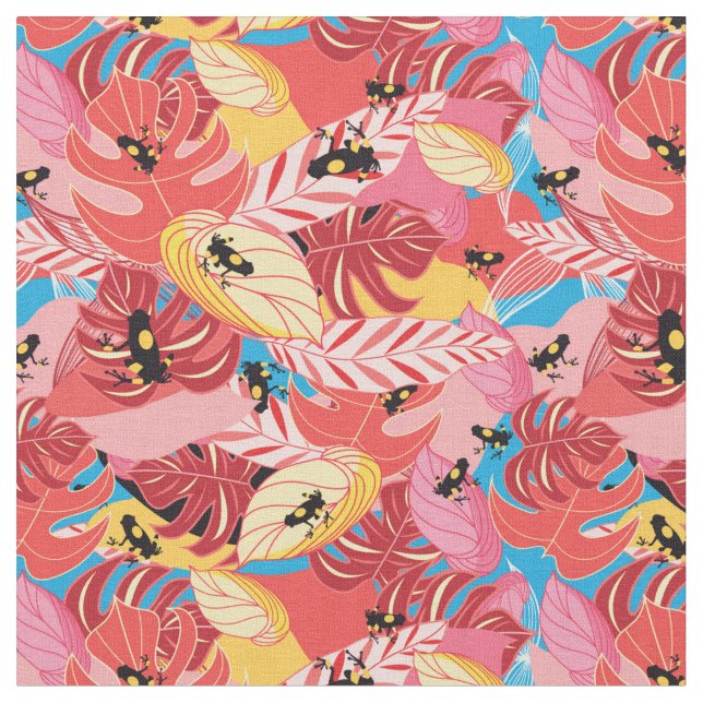 Tela Ranas de la selva (De cerca)