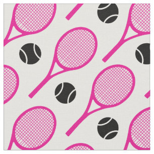 Tela raquetas de tenis rosas Personalizable (ver descri