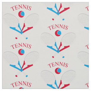 Tela Raquetas de tenis y pelota de tenis