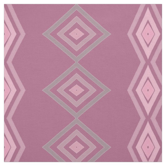 Tela Raspberry Pink Patterned Fabric (Retal)