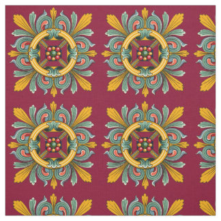 Tela Raspberry Victorian Tile Design
