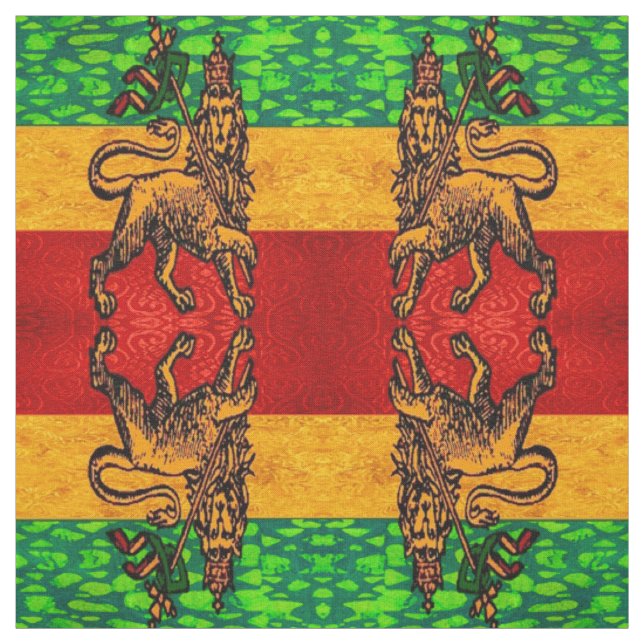 Tela Rasta León de la Bandera de Judá (Retal)