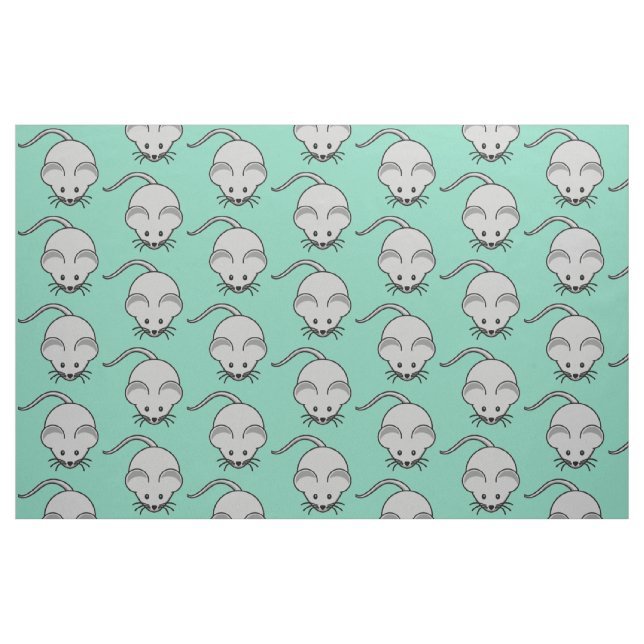Tela Ratón adorable ("Cuarto gordo" (fat quarter))