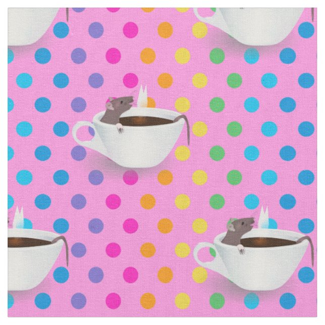 Tela ratón de café (De cerca)