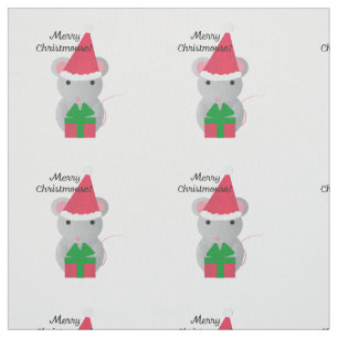 Tela Ratón de Navidades Cute de Merry Christmouse