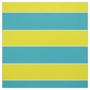 Tela Raya azul y amarilla de la diversión del verano